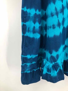 Logo Size 1X Aqua/Turq tiedye Knit Top