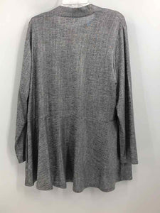 Susan Graver Size XL Silver sparkles Knit Top