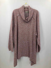 Load image into Gallery viewer, Logo Size 5X Grey/blush marled Knit Top