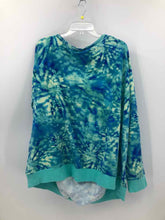 Load image into Gallery viewer, Torrid Size 3X royal/aqua tiedye Knit Top