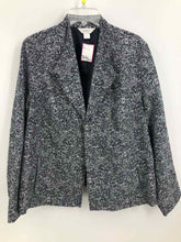 Load image into Gallery viewer, CJ Banks Size 1X Black/white Speckled Jacket