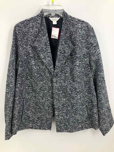 CJ Banks Size 1X Black/white Speckled Jacket