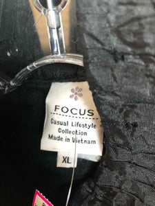 Focus Size XL Black Textured Jacket