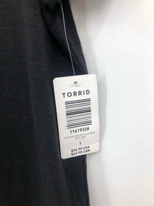 Torrid Size XL Black Screen Printed Knit Top