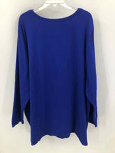 Load image into Gallery viewer, Catherines Size 4X Royal Blue seasonal Knit Top