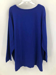 Catherines Size 4X Royal Blue seasonal Knit Top