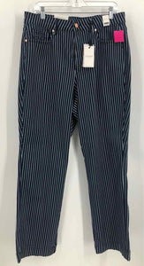 Judy Blue Size 18 Navy/White Stripe Pants