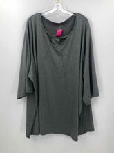 Load image into Gallery viewer, Catherines Size 5X Gray Caged Tunic