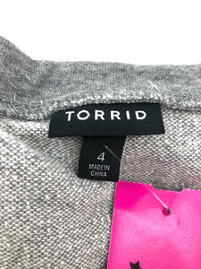 Torrid Size 3X Gray Knit Top