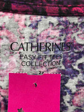 Load image into Gallery viewer, Catherines Size 2X Purple/pink Print Knit Top