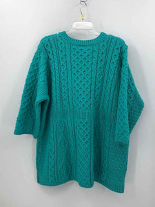 Kilronan Size 1X Aqua cable Sweater