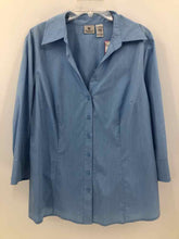 Load image into Gallery viewer, Worthington Size 1X Light Blue Blouse