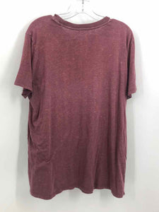 Maurices Size Large Maroon Screen Printed Knit Top