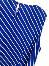 Load image into Gallery viewer, Liz Claiborne Size 3X Blue/white Stripe Blouse