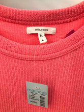 Load image into Gallery viewer, Maurices Size Large Neon Pink Ribbed Knit Top