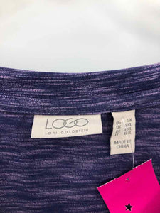 Logo Size 5X Purple marled Knit Top