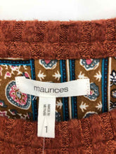 Load image into Gallery viewer, Maurices Size XL Rust Print Knit Top