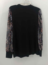 Load image into Gallery viewer, Maurices Size Large Black Floral Knit Top