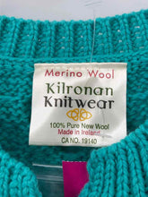 Load image into Gallery viewer, Kilronan Size 1X Aqua cable Sweater