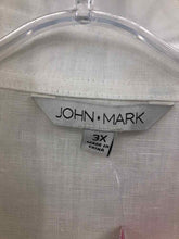 Load image into Gallery viewer, John Mark Size 3X White Blouse