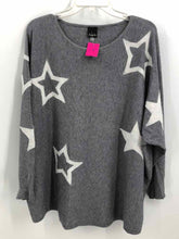 Load image into Gallery viewer, Aaeda Size 3X Gray Stars Tunic