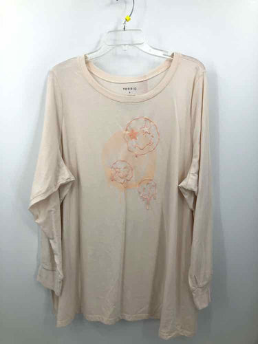 Torrid Size 3X Nude Screen Printed Knit Top