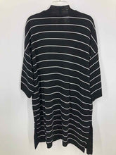 Load image into Gallery viewer, Chico&#39;s Size 1X Black/white Stripe Cardigan