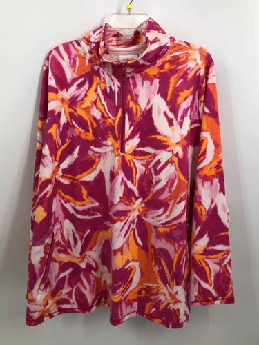 Kim Gravel Size 3X Pink/White Print Tunic