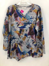 Load image into Gallery viewer, Periwinkle Size XL gray/blue Print Tunic