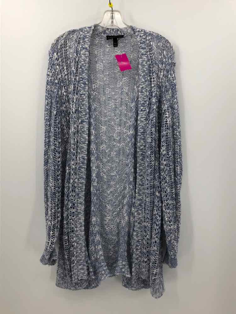 Lane Bryant Size 18/20 Navy/White marled Duster