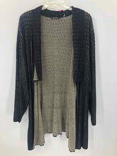 Load image into Gallery viewer, Nic &amp; Zoe Size 3X Black/tan Stripe Duster