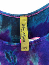 Load image into Gallery viewer, Pure Intent Size 4X Purple/blue tiedye Knit Top