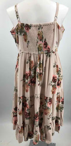 Maurices Size 1X Champagne Floral Dress