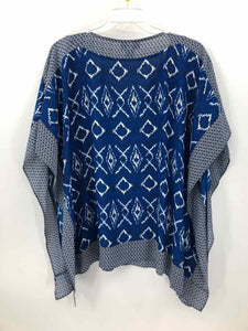 Lane Bryant Size 1X Blue/white Print Blouse