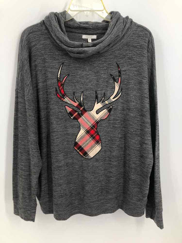 Maurices Size XL Gray seasonal Knit Top