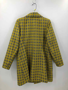 Cabi Size XL Yellow Plaid Coat