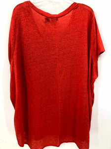 Tahari Size 3X Orange Knit Top