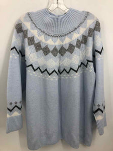 Vince Camuto Size 1X Blue Sweater