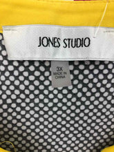 Load image into Gallery viewer, Jones Studio Size 3X Black/yellow Print Knit Top