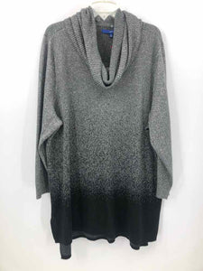 Apt 9 Size 3X Grey Metallic Sweater