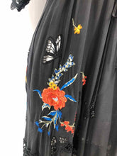 Load image into Gallery viewer, Johnny Was Size Medium Black Embroidered Dress