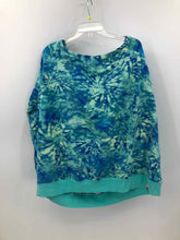 Load image into Gallery viewer, Torrid Size 3X royal/aqua tiedye Knit Top