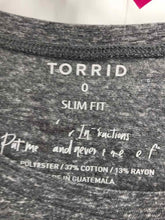 Load image into Gallery viewer, Torrid Size Large Gray Screen Printed Knit Top