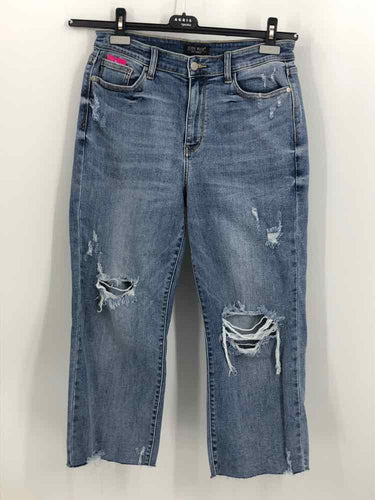 Judy Blue Size Large Denim Frayed Jeans