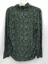 Load image into Gallery viewer, Michael Kors Size XL Black/Green Floral Turtleneck