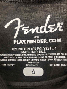 Fender Size 3X Gray Screen Printed Knit Top