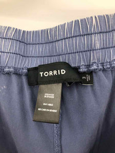 Torrid Size 2X Navy/White Pants