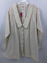 Load image into Gallery viewer, Free People Size Large Ivory embellishments Blouse