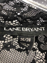 Load image into Gallery viewer, Lane Bryant Size 26/28 Black Lace Knit Top