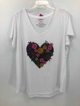 Load image into Gallery viewer, Torrid Size 1X White hearts Knit Top